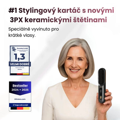 PRVNÍ inteligentní stylingový kartáč na krátké vlasy