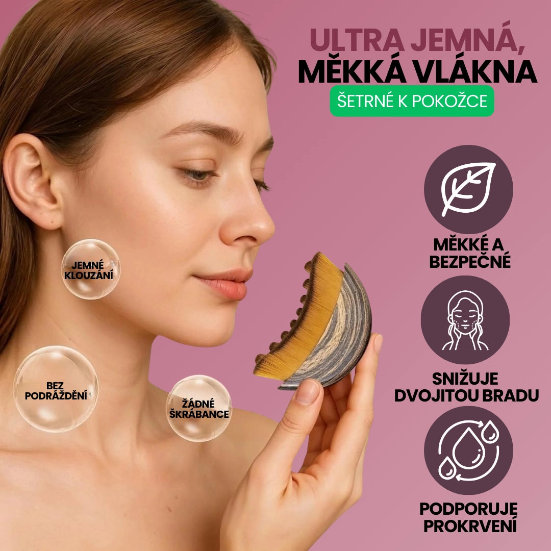 Lymfatický masážní kartáč